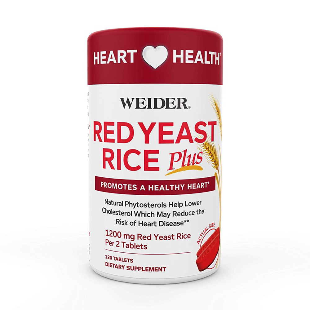Viên uống giảm nguy cơ tim mạch Weider Red Yeast Rice Plus 1200 mg 240 viên