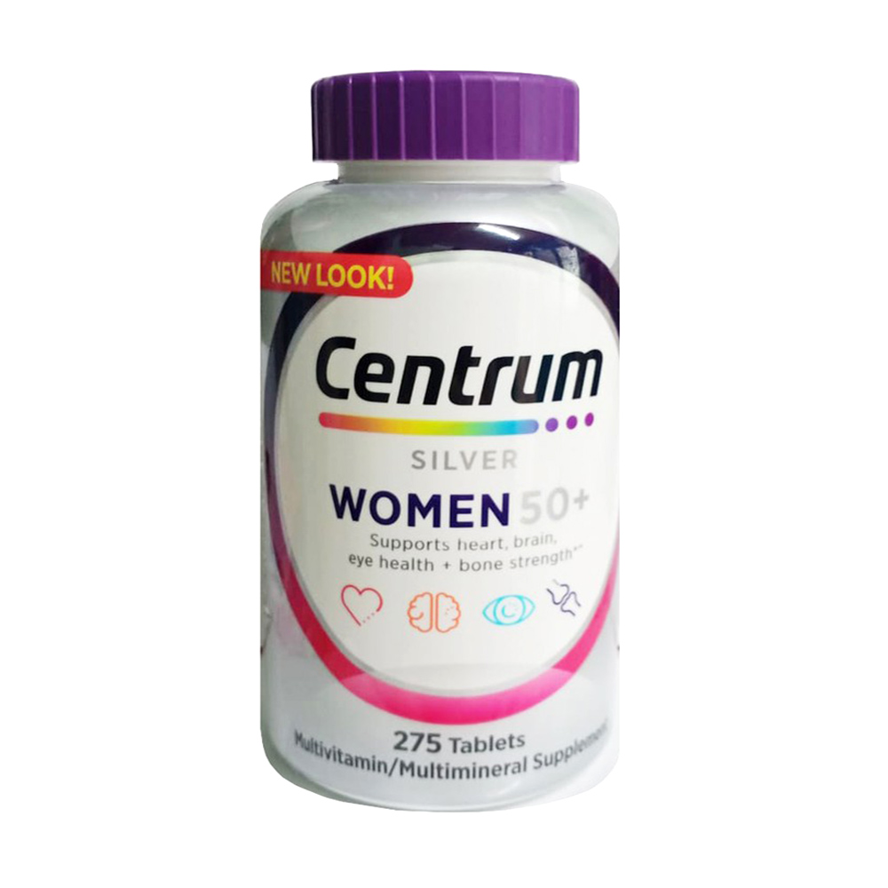Centrum silver ultra women's 50+ Viên uống cung cấp vitamin và khoáng chất cho phụ nữ 275 viên - DATE 2024