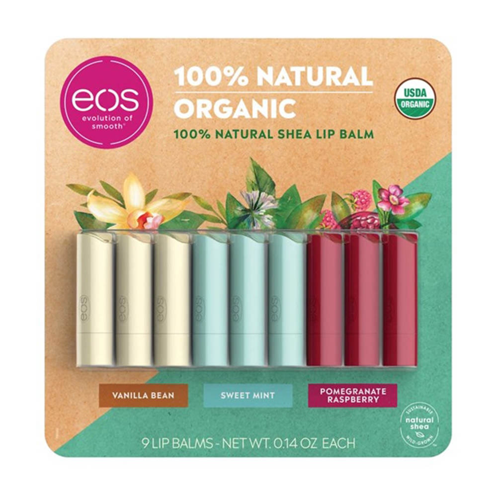 Son Dưỡng Môi Hữu Cơ EOS USDA Organic Smooth 9 Lip Balms