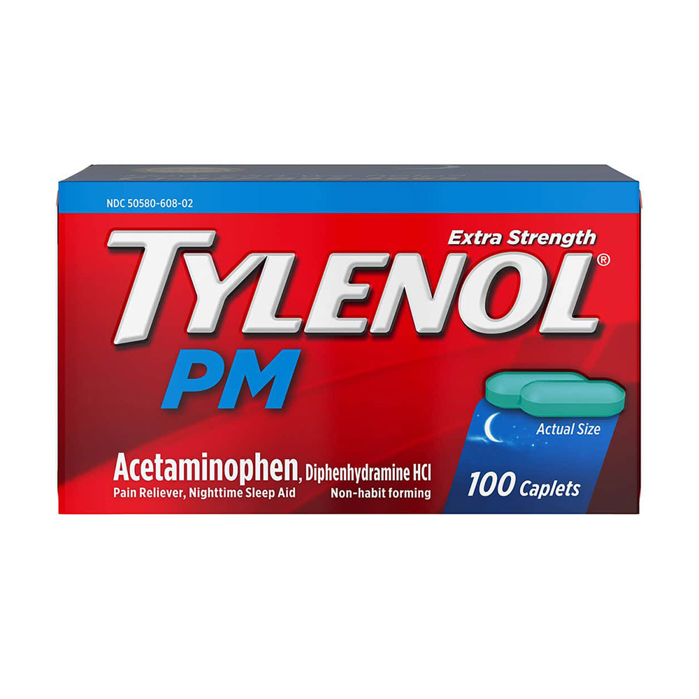 Viên uống giảm đau + hỗ trợ giấc ngủ Tylenol PM 100 viên