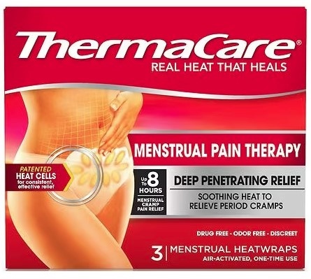 Miếng dán nóng giảm đau ThermaCare HeatWraps Menstrual Pain Therapy (hộp 3 miếng)