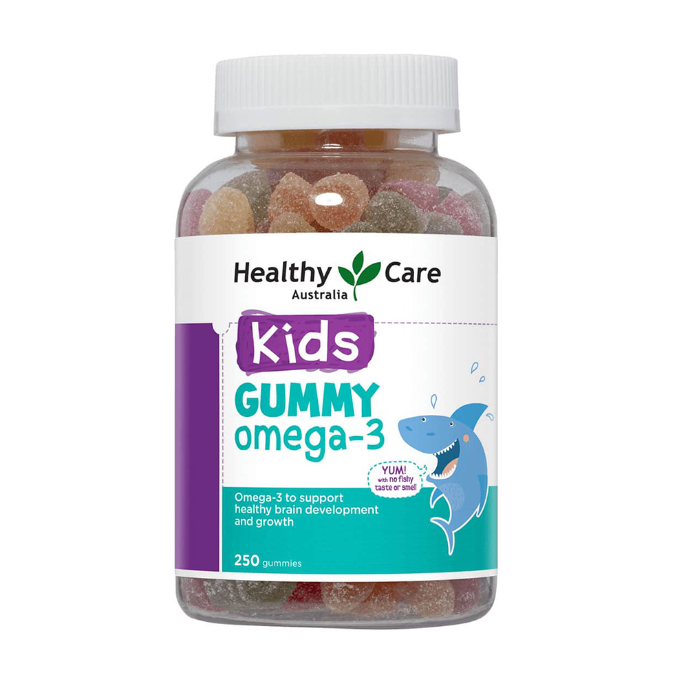 Kẹo dẻo bổ sung Omega 3 cho trẻ Healthy Care Delicious Gummy Omega 3 250 viên