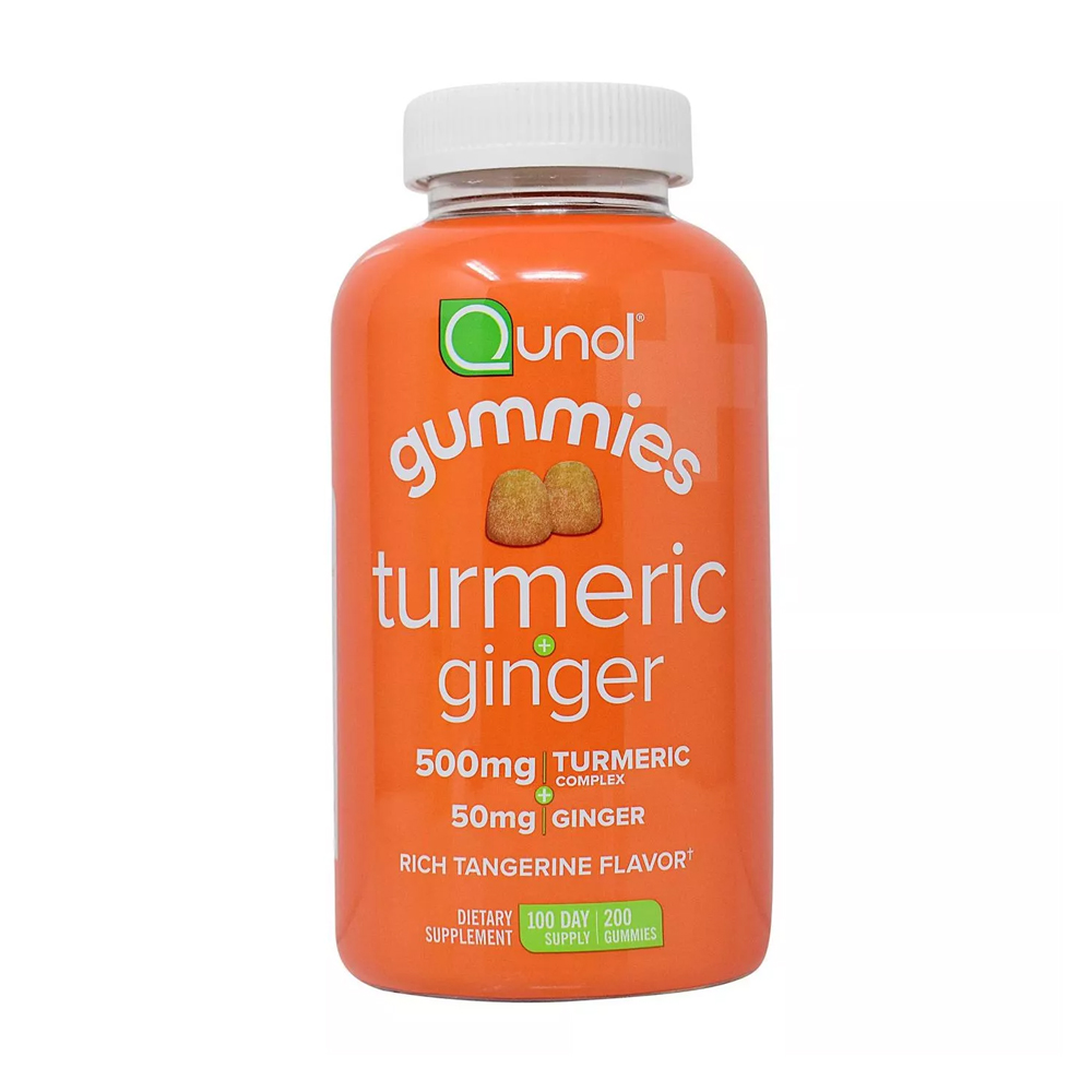 Kẹo dẻo tinh chất nghệ và gừng Qunol Gummies Turmeric Ginger 200 viên