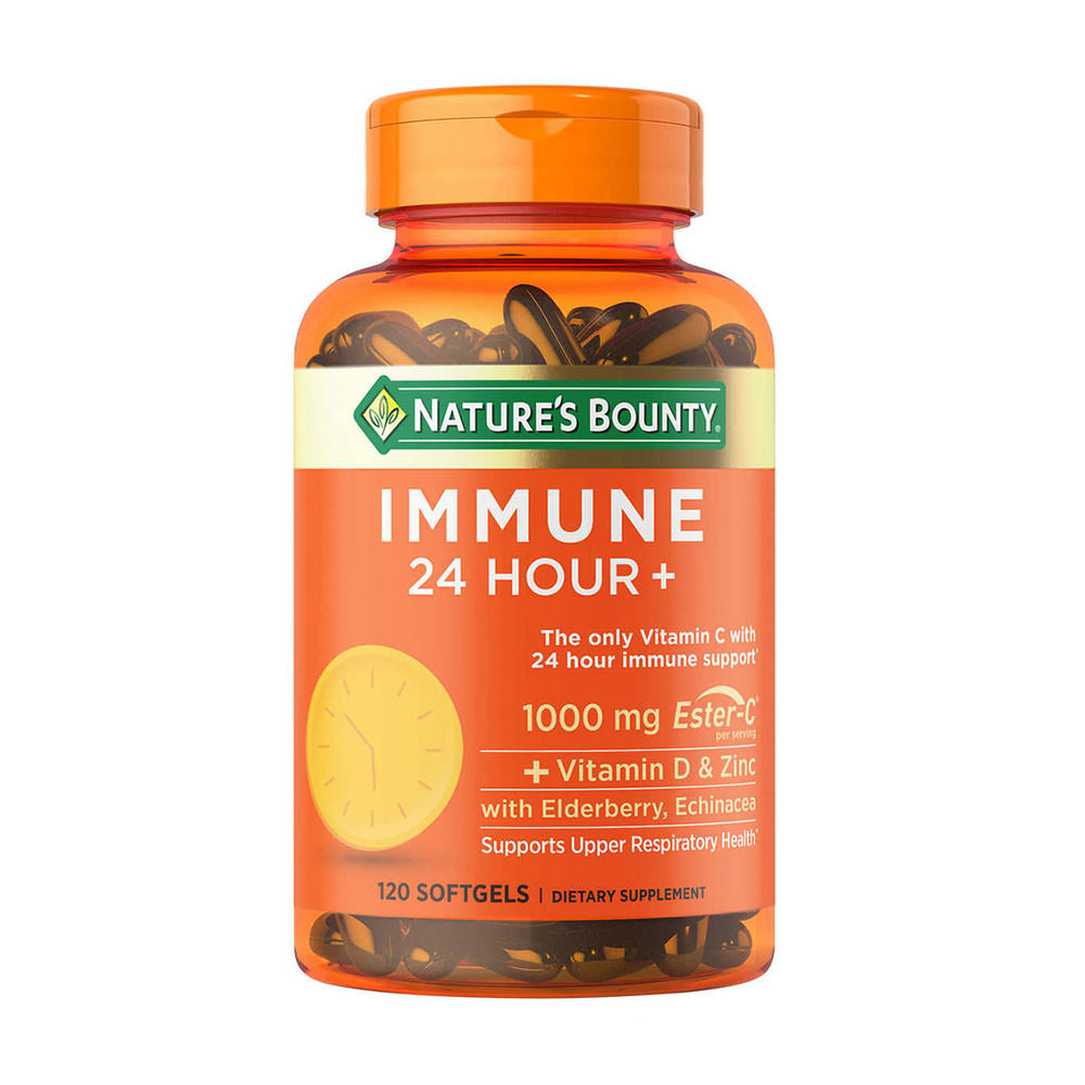 Viên uống hỗ trợ miễn dịch Nature's Bounty Immune 24 Hour+, 120 viên