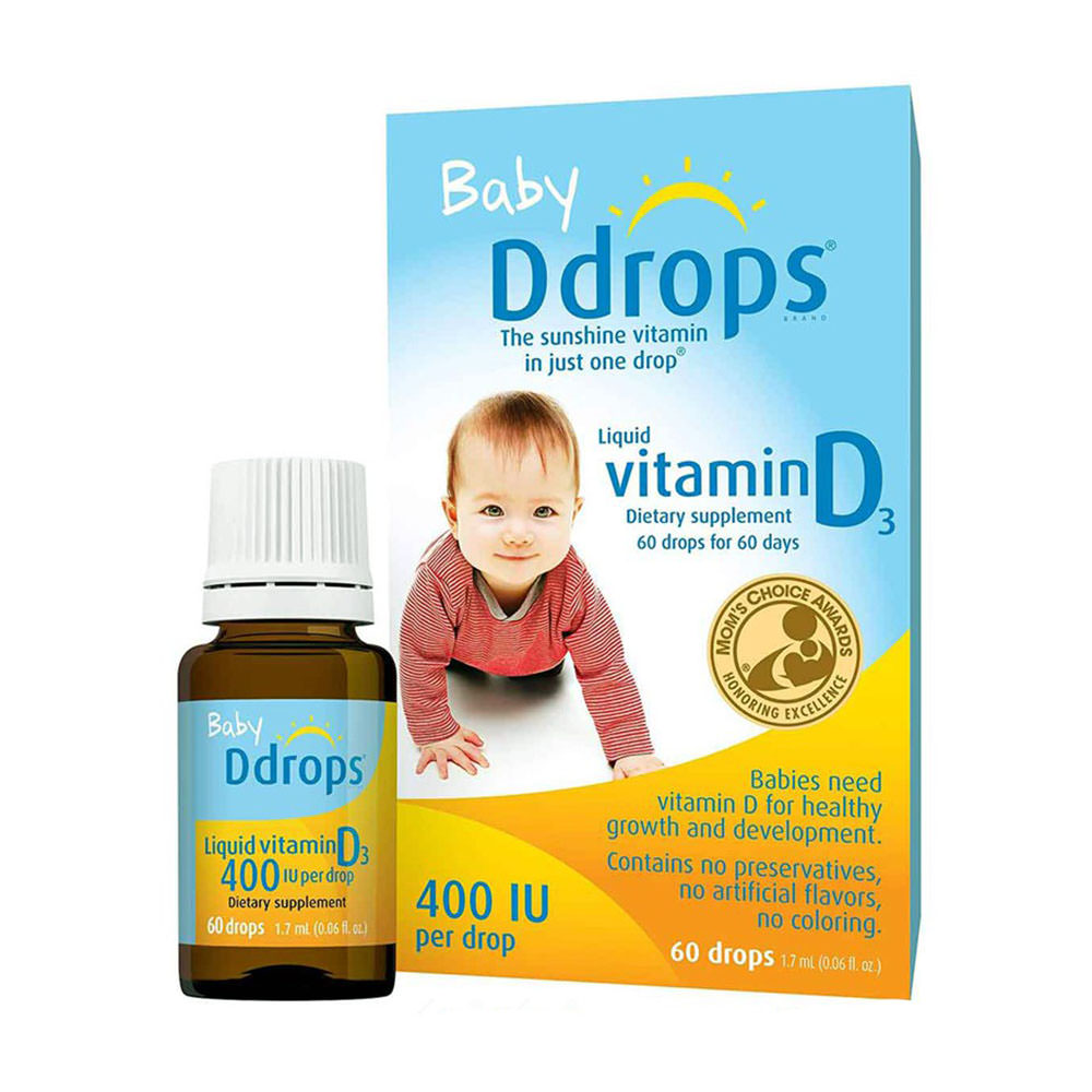 Baby D drops Vitamin D3 cho trẻ sơ sinh 60 giọt của Mỹ