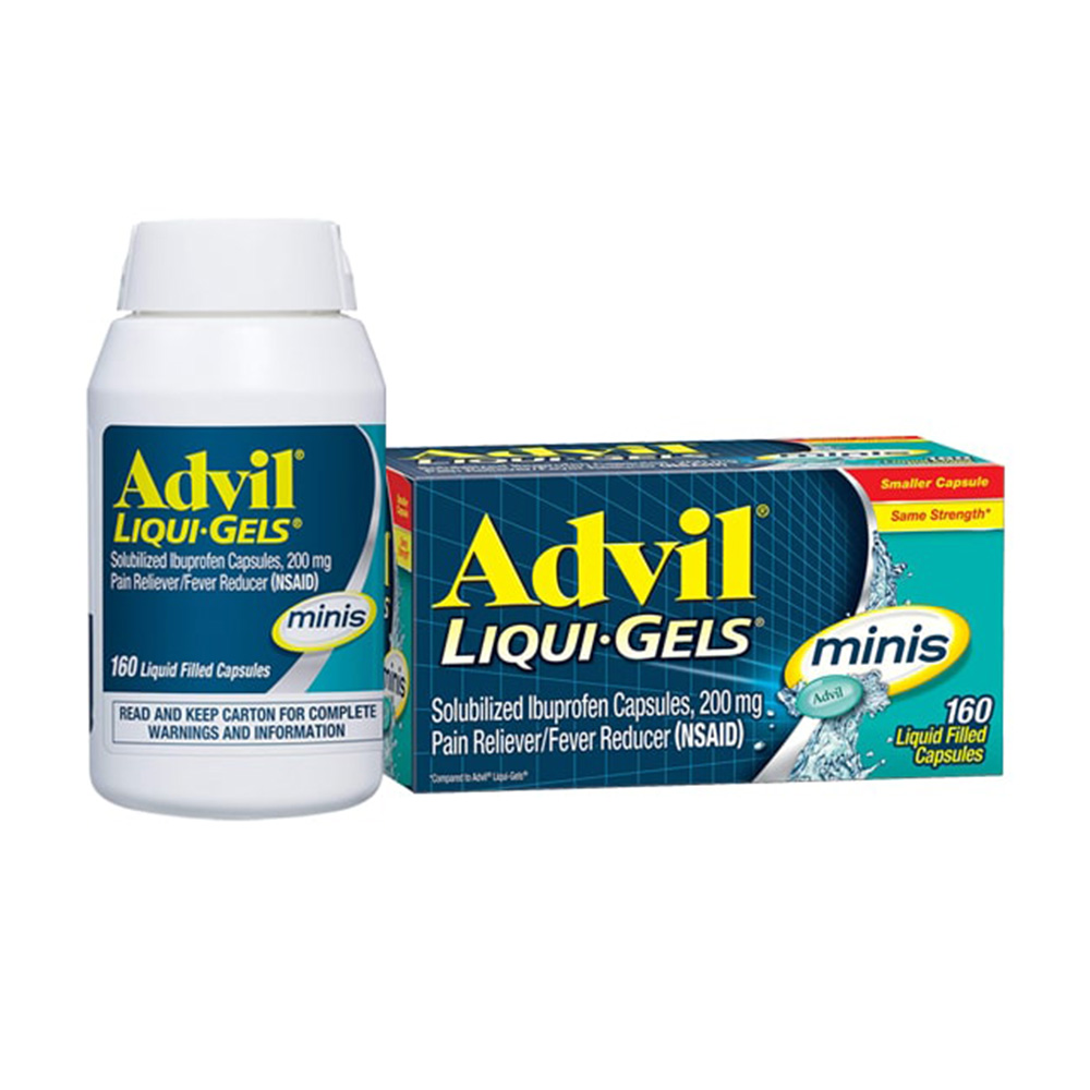 Viên giảm đau hạ sốt Advil Liqui-Gels Minis 200mg 160 viên