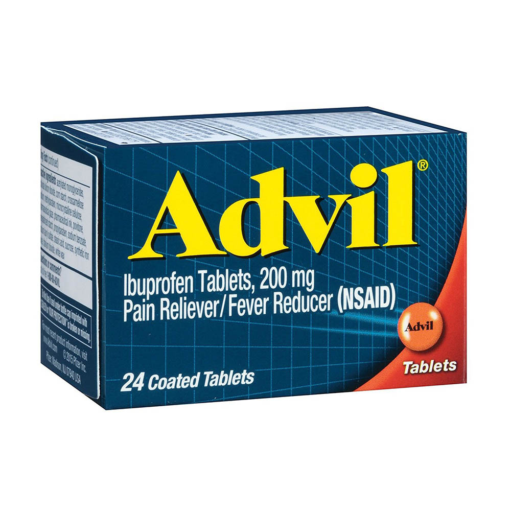 Viên uống giảm đau, hạ sốt Advil Ibuprofen Tablets, 200mg 24 Coated Tablets