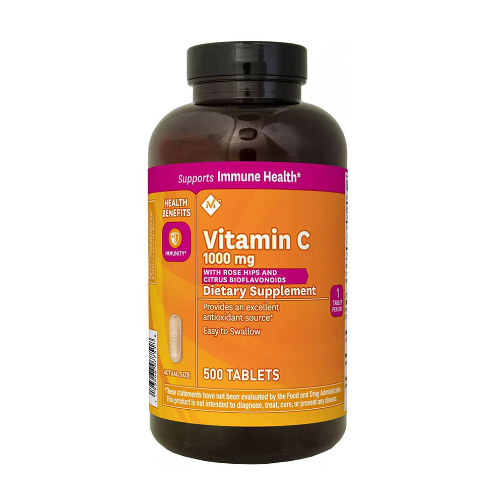 Viên uống bổ sung vitamin C Member’s Mark Vitamin C Natural With Rose Hips 1000mg 500 viên