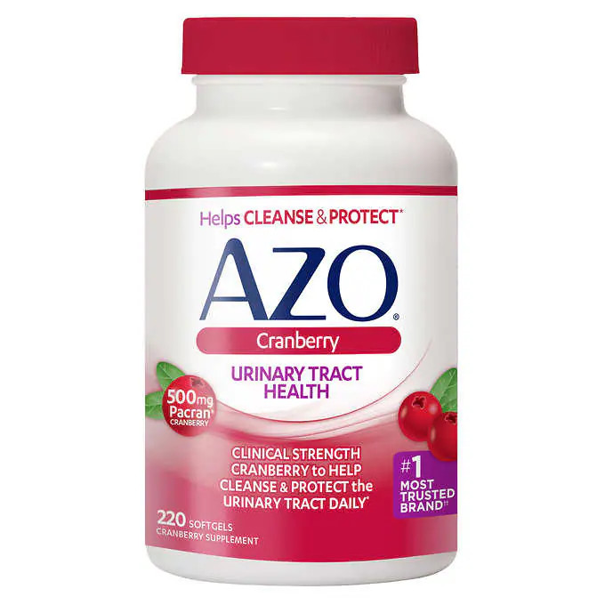 Viên uống hỗ trợ đường tiết niệu AZO Cranberry 500mg, 220 Viên của Mỹ