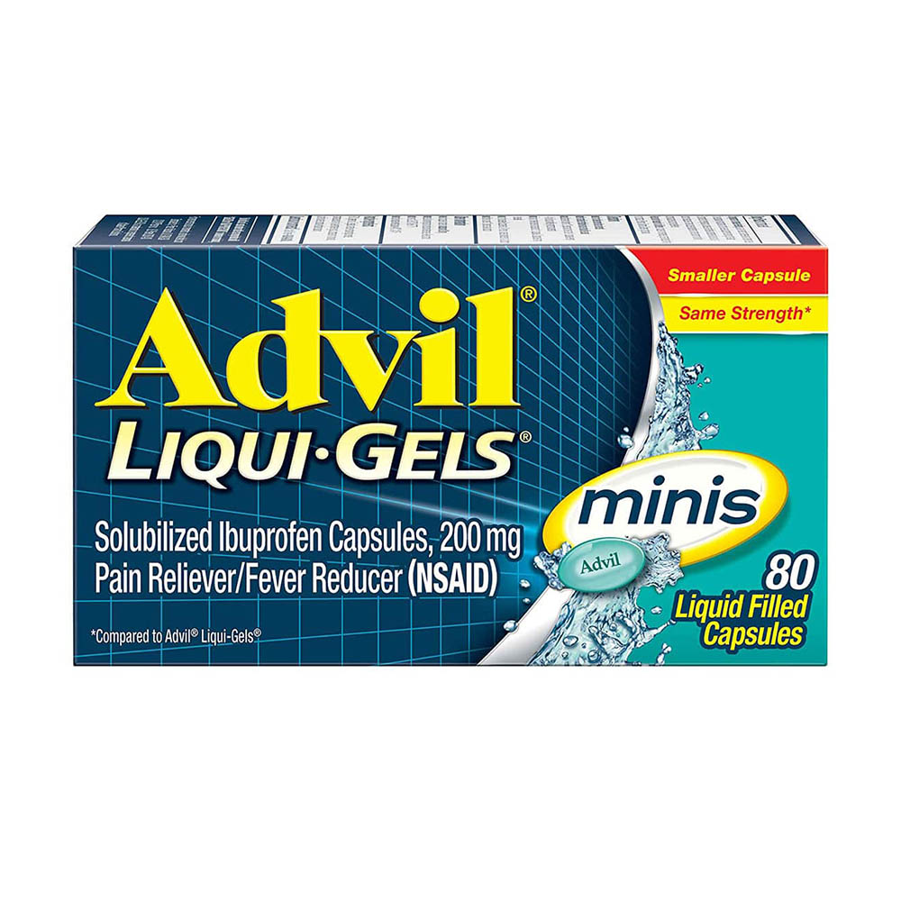 Viên giảm đau hạ sốt Advil Liqui-Gels Minis 200mg 80 viên