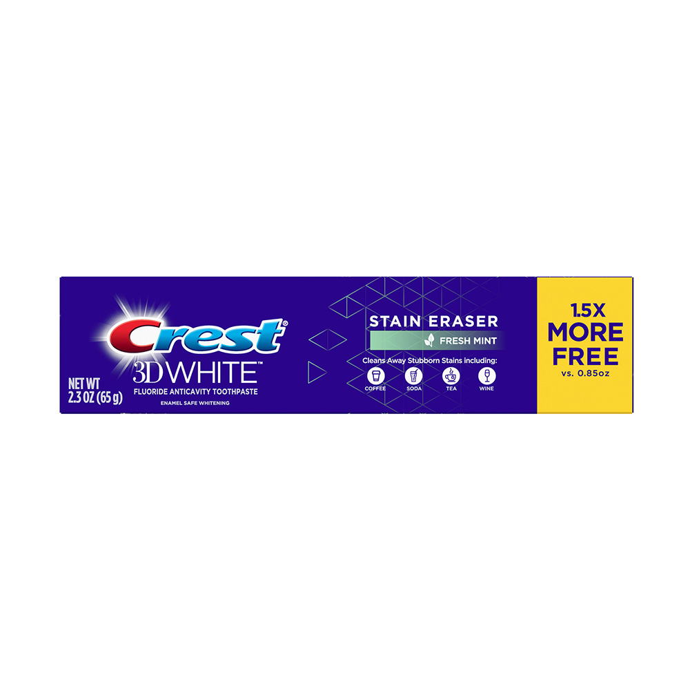 ⚠️ [Hết hàng]Kem đánh răng Crest 3D White stain eraser 65g