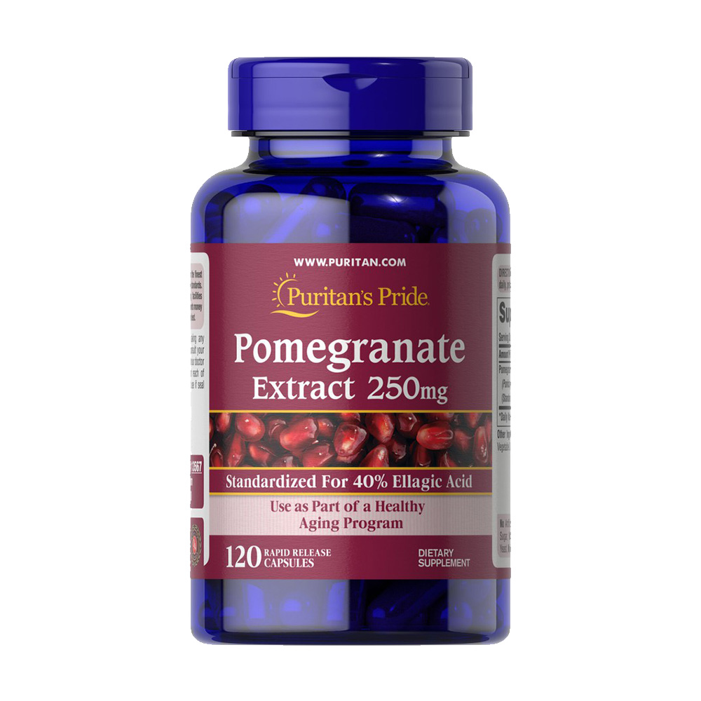 Tinh chất lựu trắng da trị nám Puritan’s Pride Pomegranate Extract 250mg 120 viên