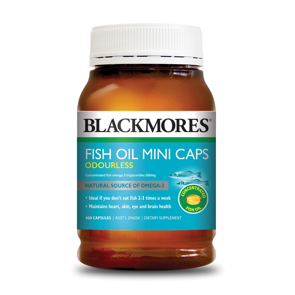 Dầu cá không mùi Blackmores Odourless Fish Oil 400 viên