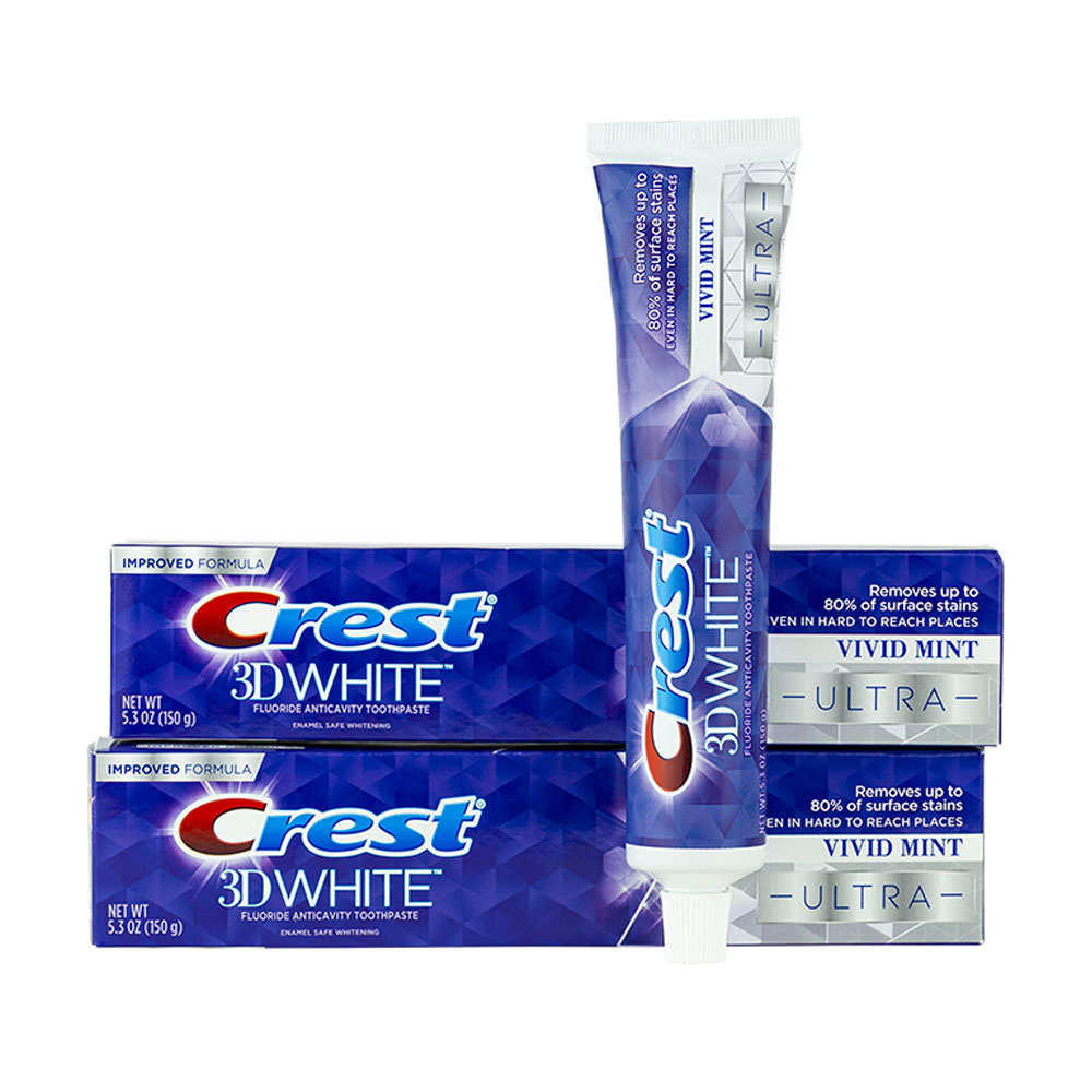 Kem đánh răng Crest 3D White Ultra Fluoride Anticavity Vivid Mint 147g