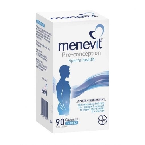Hỗ trợ sinh sản cho nam giới Menevit Bayer 90 viên của Úc