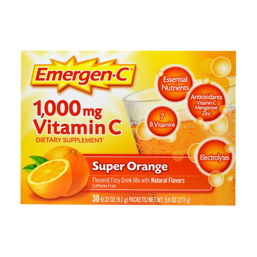 Bột sủi C tăng đề kháng Emergen-C Vitamin C 1000mg 30 gói