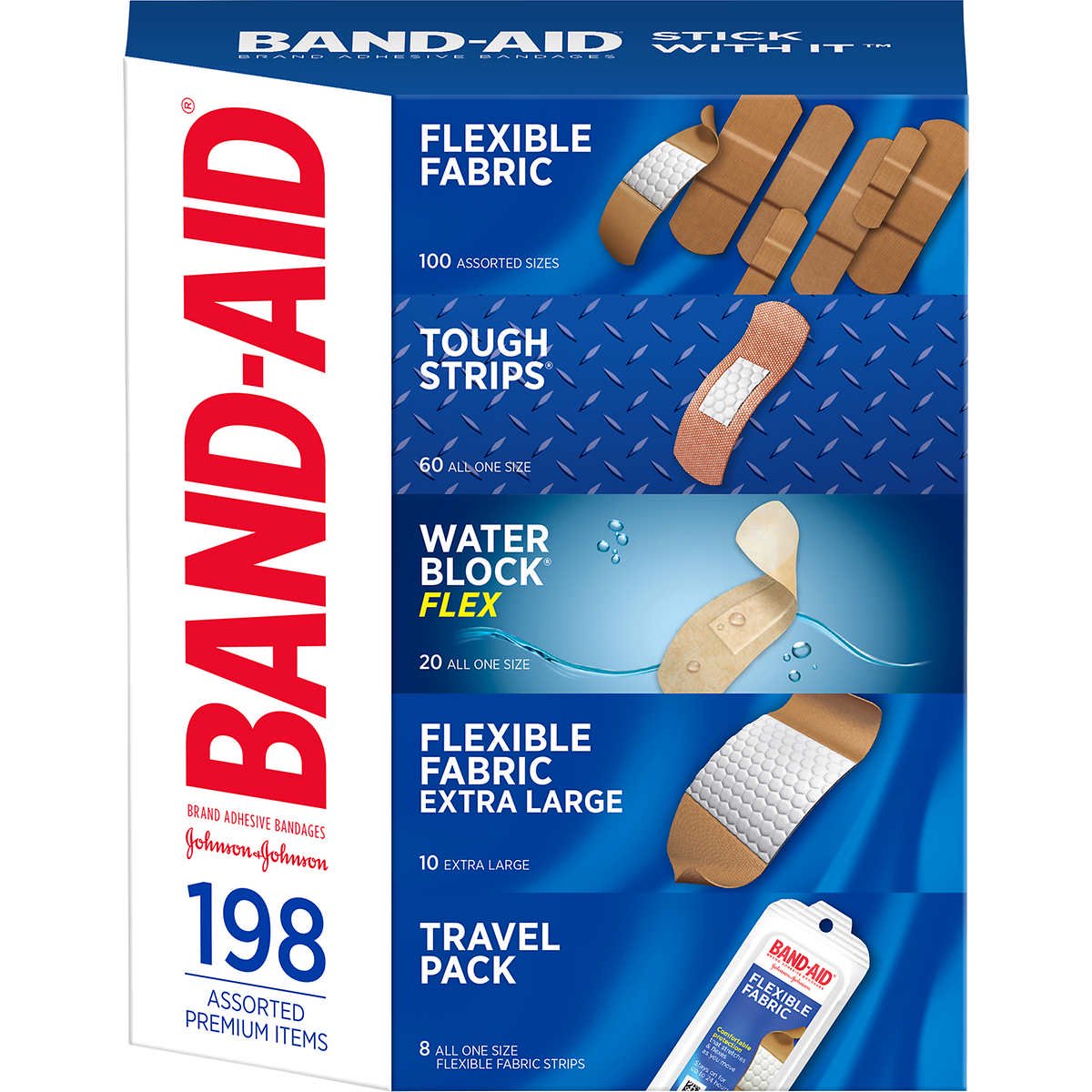 Băng cá nhân Band-Aid 198 miếng