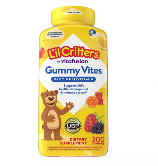 Kẹo gấu bổ sung Vitamin L’il Critters Gummy Vites 300 viên