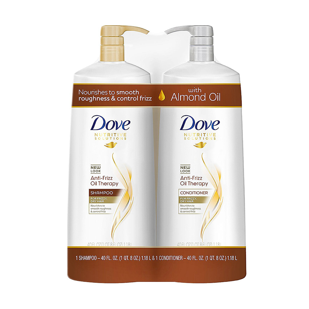 Dầu gội Dove Nutritive Solutions Anti-Frizz Oil Therapy 1.18 lít