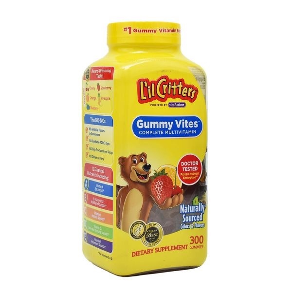 Kẹo gấu bổ sung Vitamin L’il Critters Gummy Vites 300 viên - DATE 07/2024