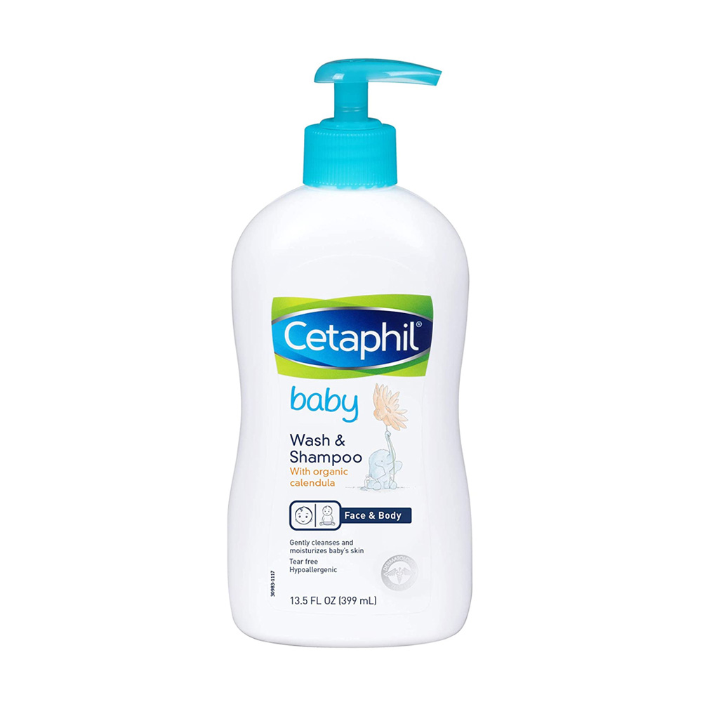 Sữa tắm gội Cetaphil Baby Wash and Shampoo With Organic Calendula của Đức 399 ml
