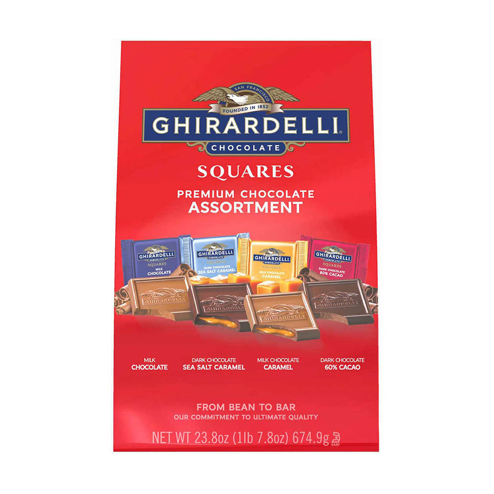 Socola cao cấp Ghirardelli Chocolate Squares Premium Chocolate Assortment 674.9g