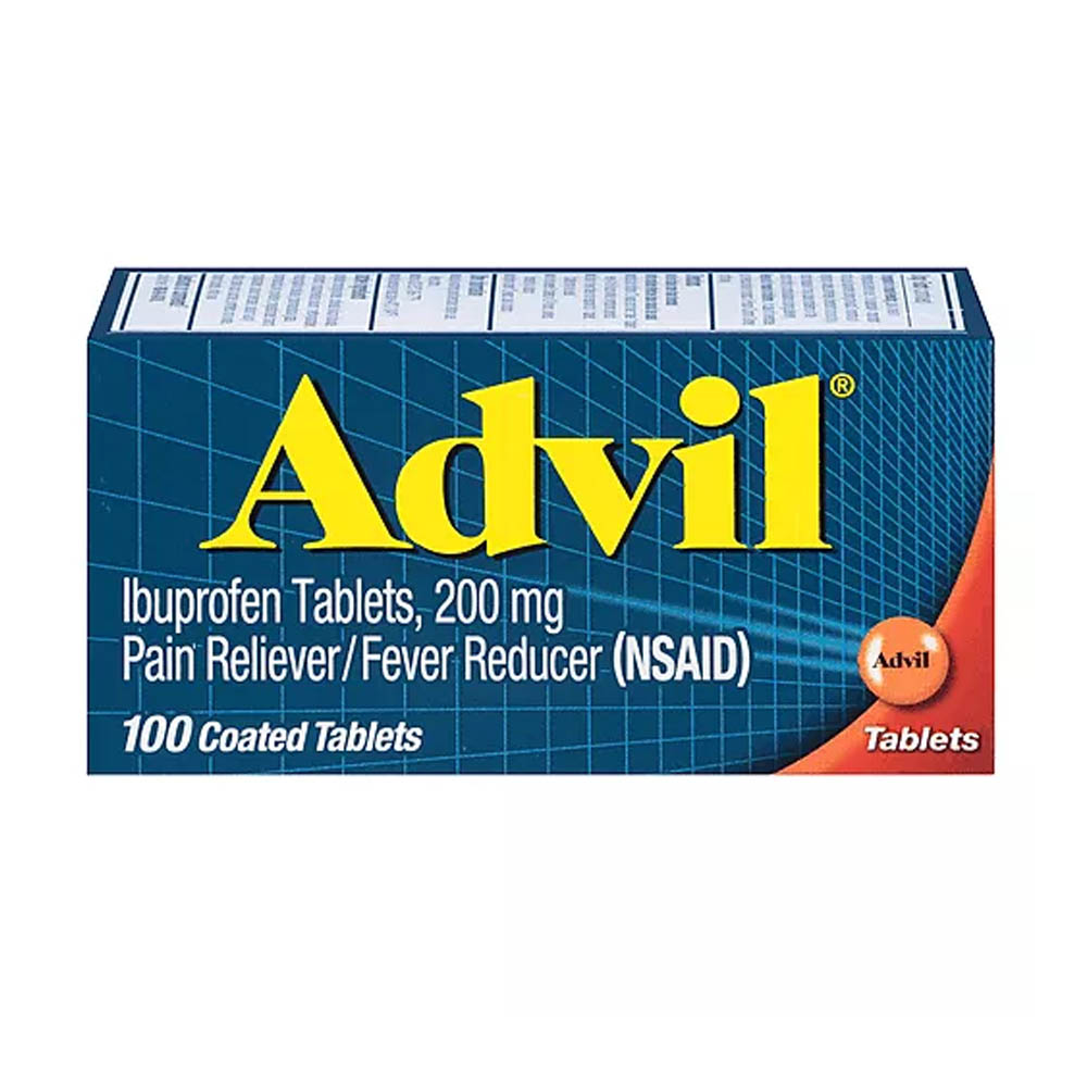 ⚠️ [Hết hàng]Viên uống giảm đau, hạ sốt Advil Ibuprofen Tablets, 200mg 100 Coated Tablets