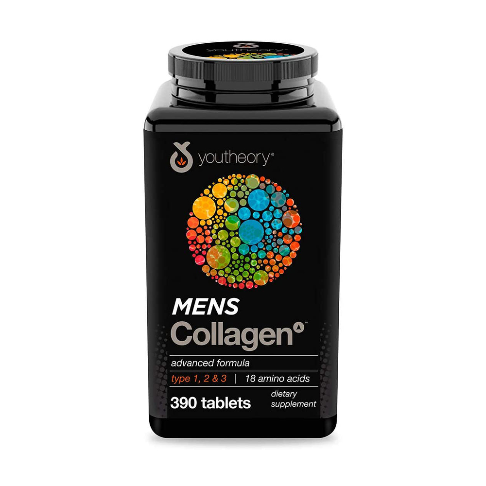 Viên uống Collagen Youtheory Men's Type 1, 2 & 3 dành cho nam 390 viên của Mỹ