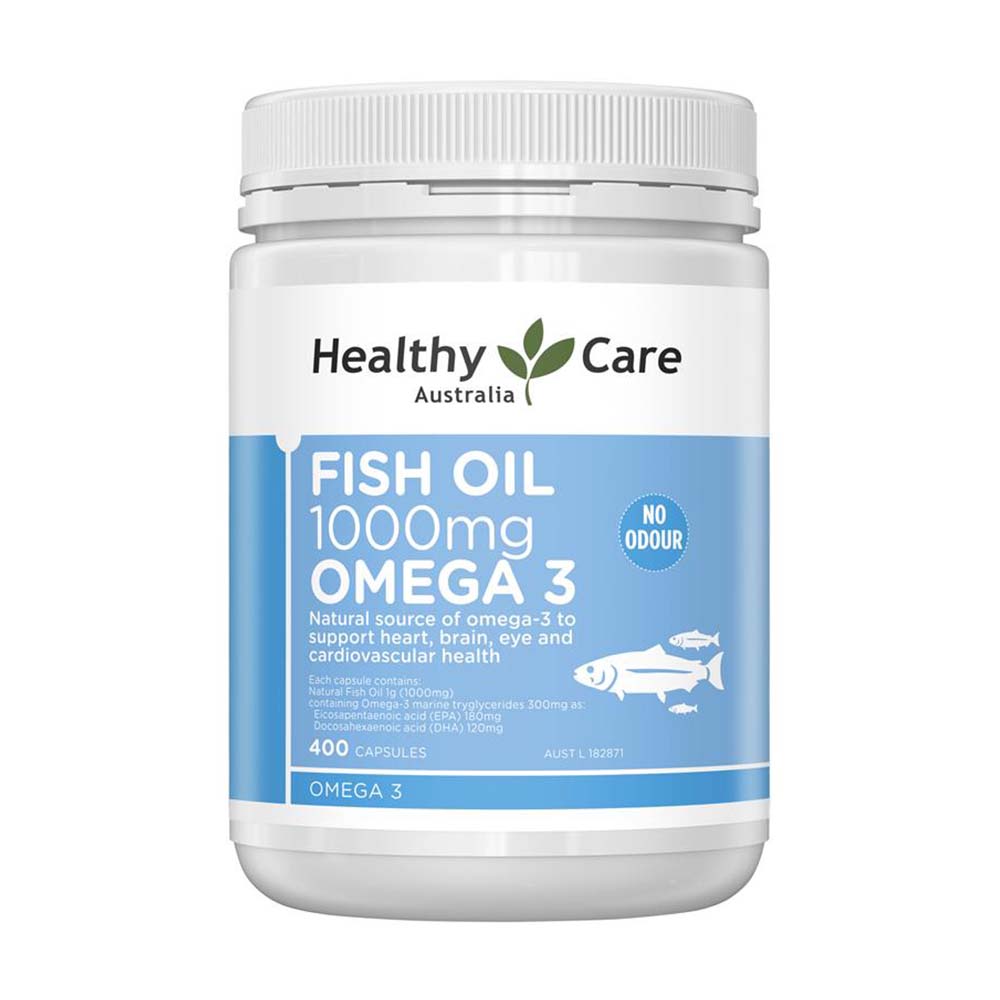 Dầu cá Fish Oil Healthy Care Omega 3 1000mg 400 viên