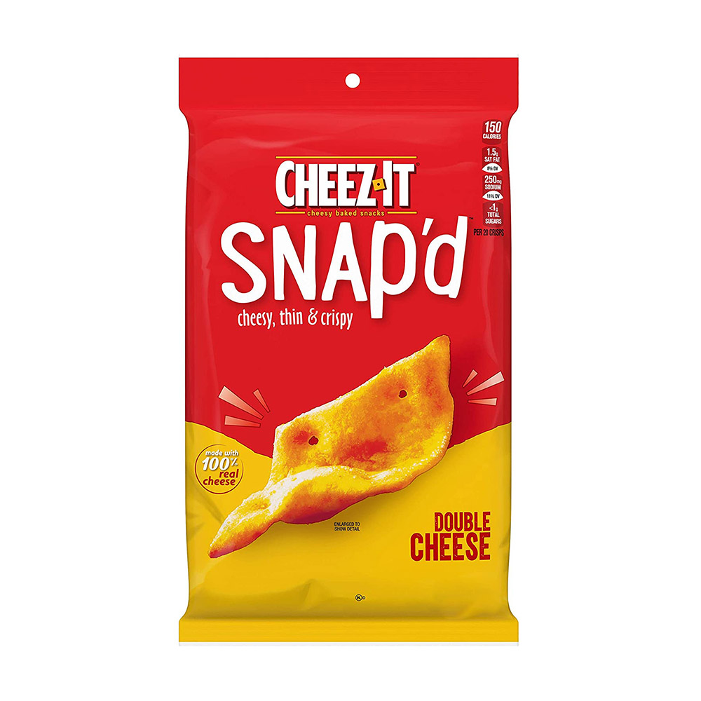 Snack phô mai Cheez-it Snap'd gói 567g USA - Không Cholesterol - Cheesy, Thin & Cripsy