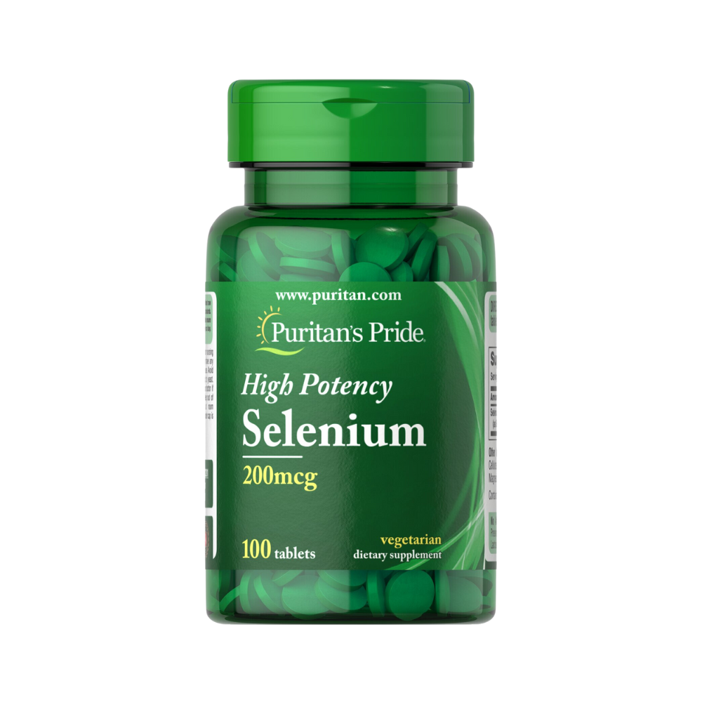 Viên uống ngăn ngừa ung thư, tăng cường sức đề kháng Higb Potency Selenium Puritan's Pride 200 mcg 250 viên