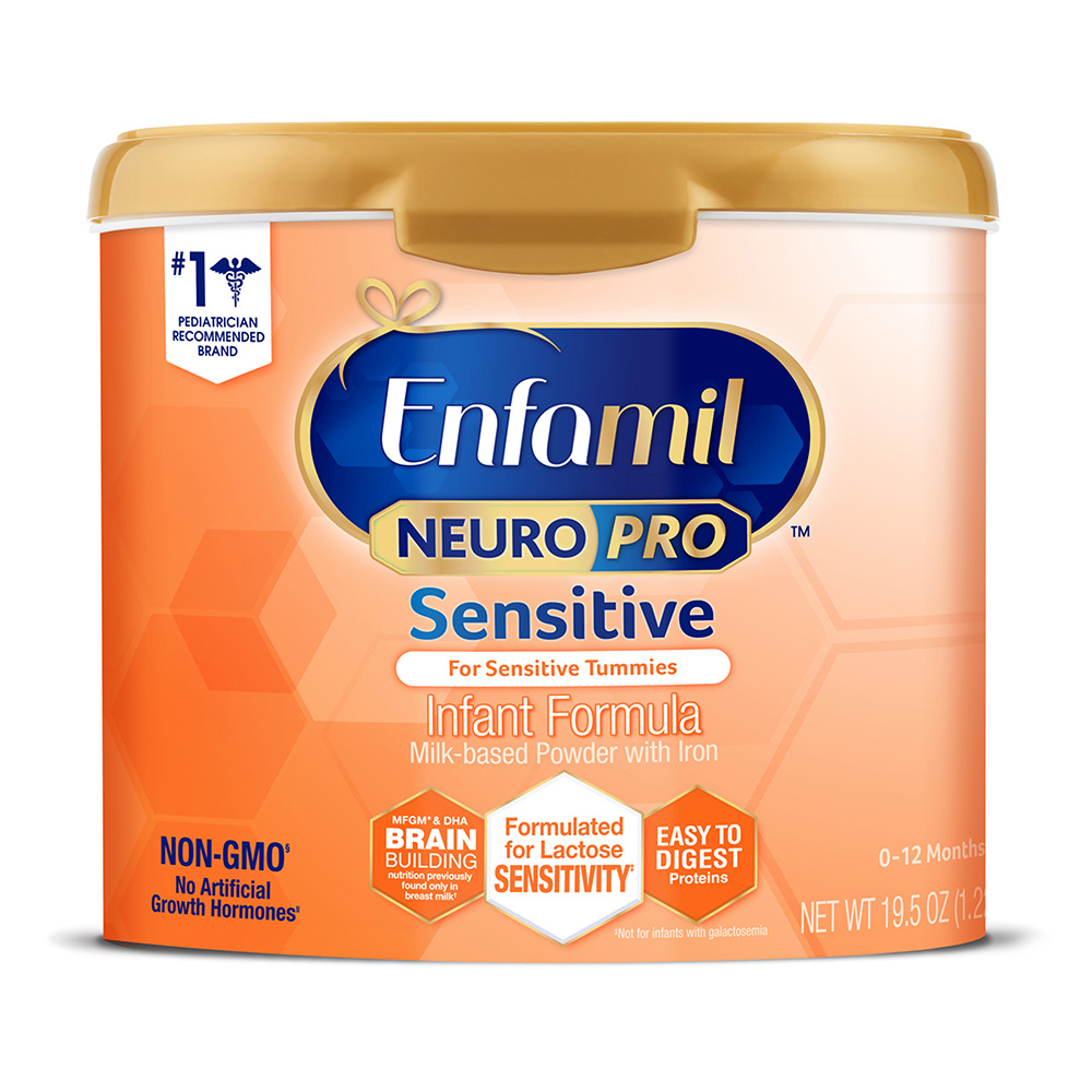 Sữa Enfamil cho bé hay nôn trớ từ 0-12 tháng Enfamil Neuro Pro Sensitive 587g (Cam)