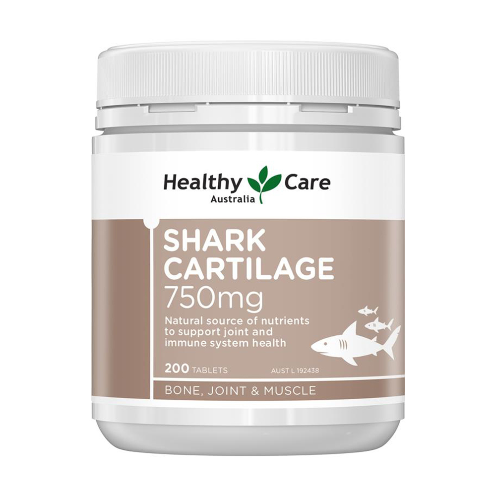 Sụn vi cá mập Healthy Care Shark Cartilage 750mg 200 viên
