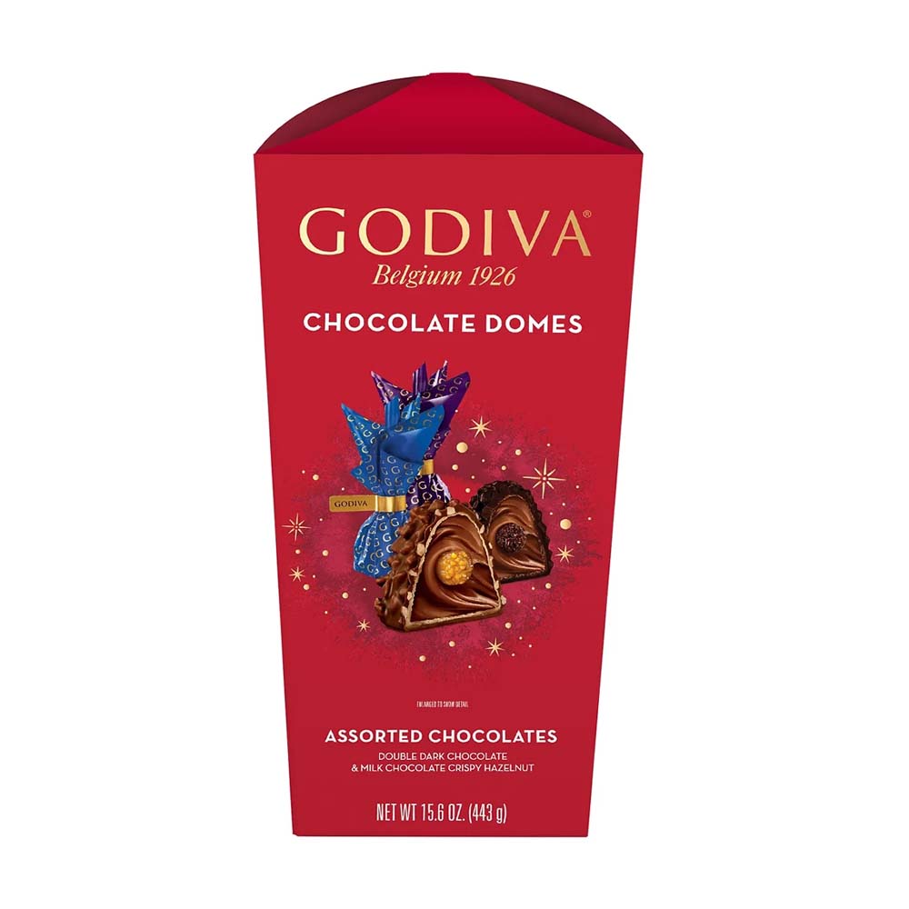 Socola cao cấp hộp lễ hội Godiva Holiday Premium Assortment Chocolate Domes Flower Box 15.6 oz 443g
