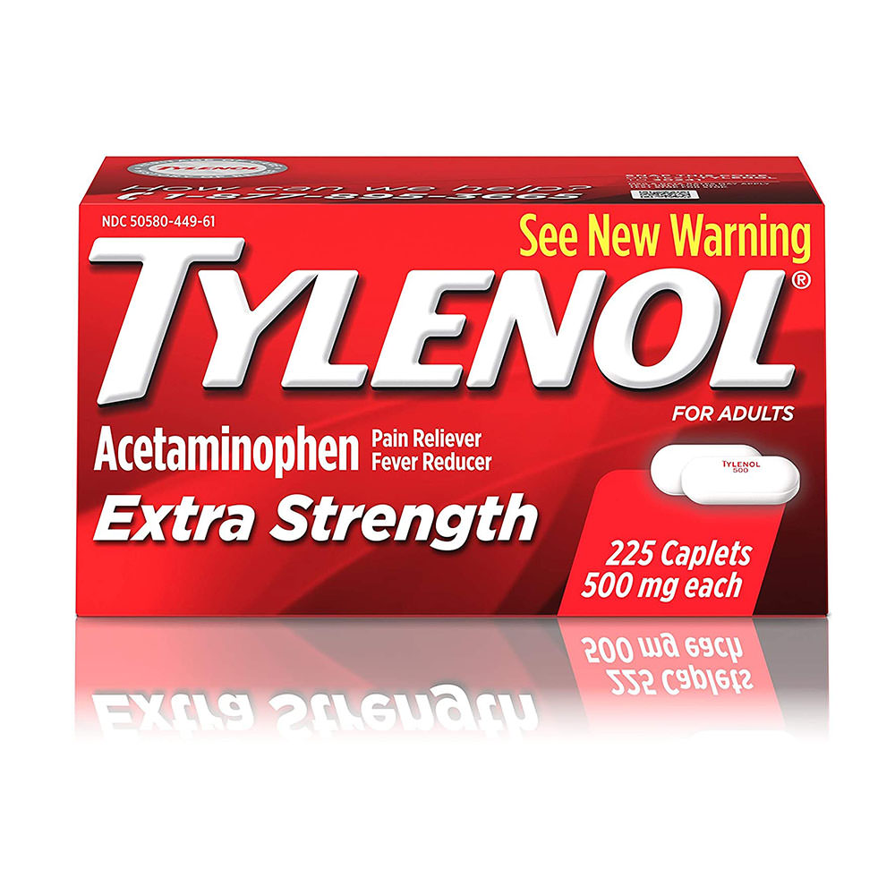 Viên uống giảm đau hạ sốt Tylenol Acetaminophen Extra Strength 500mg 225 Viên.