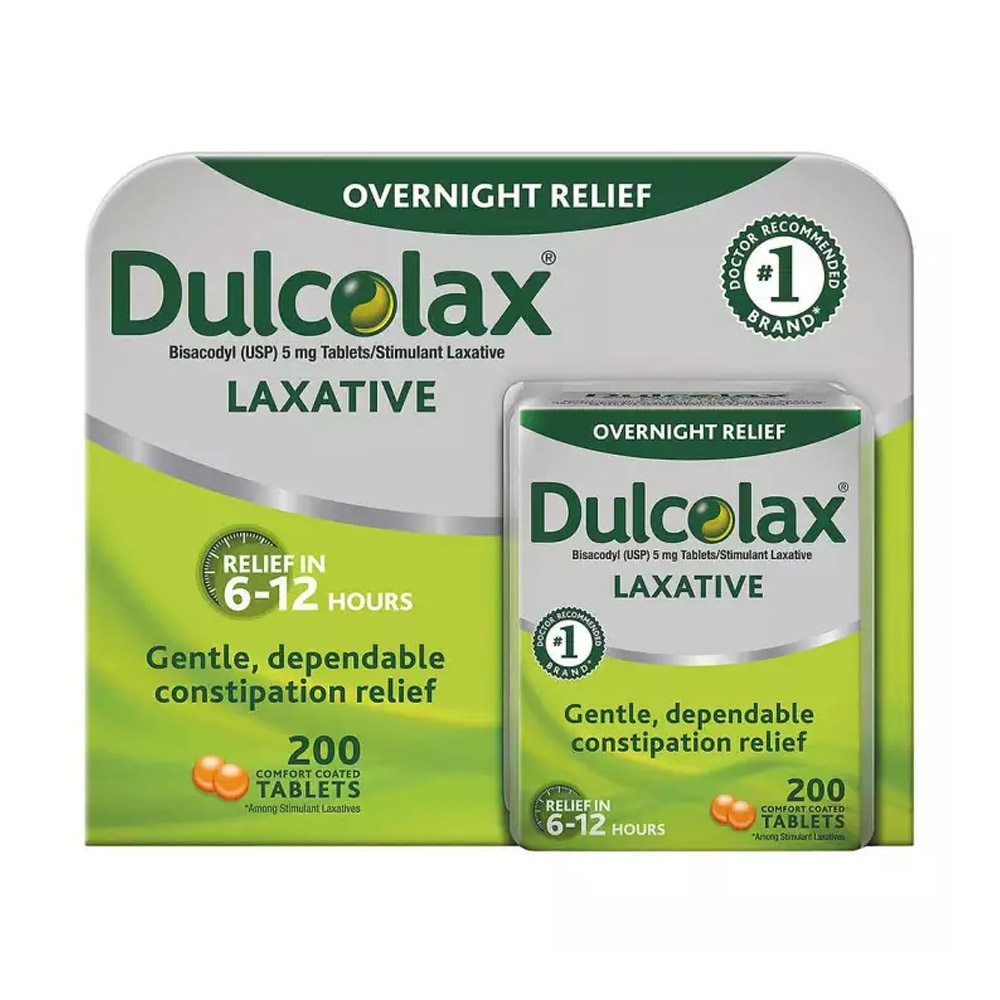 Viên uống hỗ trợ điều trị táo bón Dulcolax Laxative, 200 Tablets