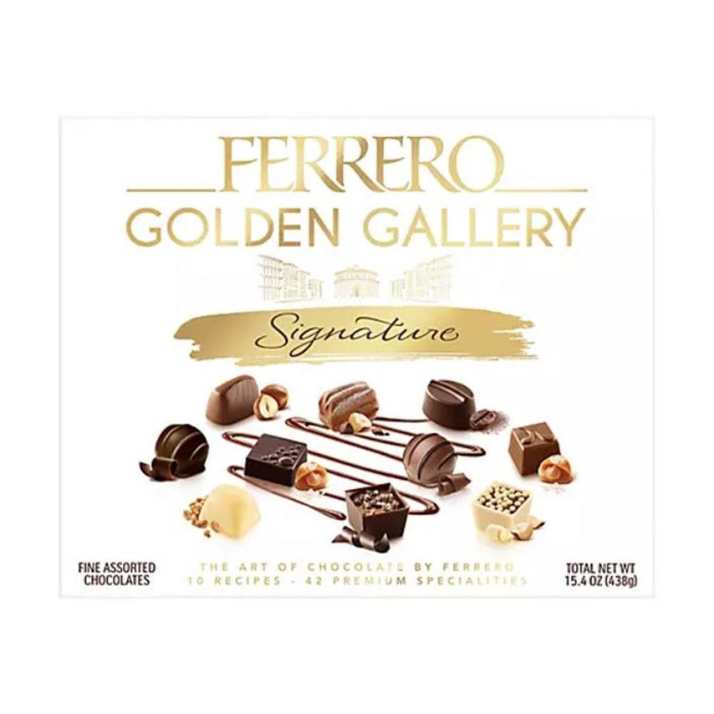 Socola cao cấp của Mỹ Ferrero Rocher Golden Gallery 42 viên (438g)