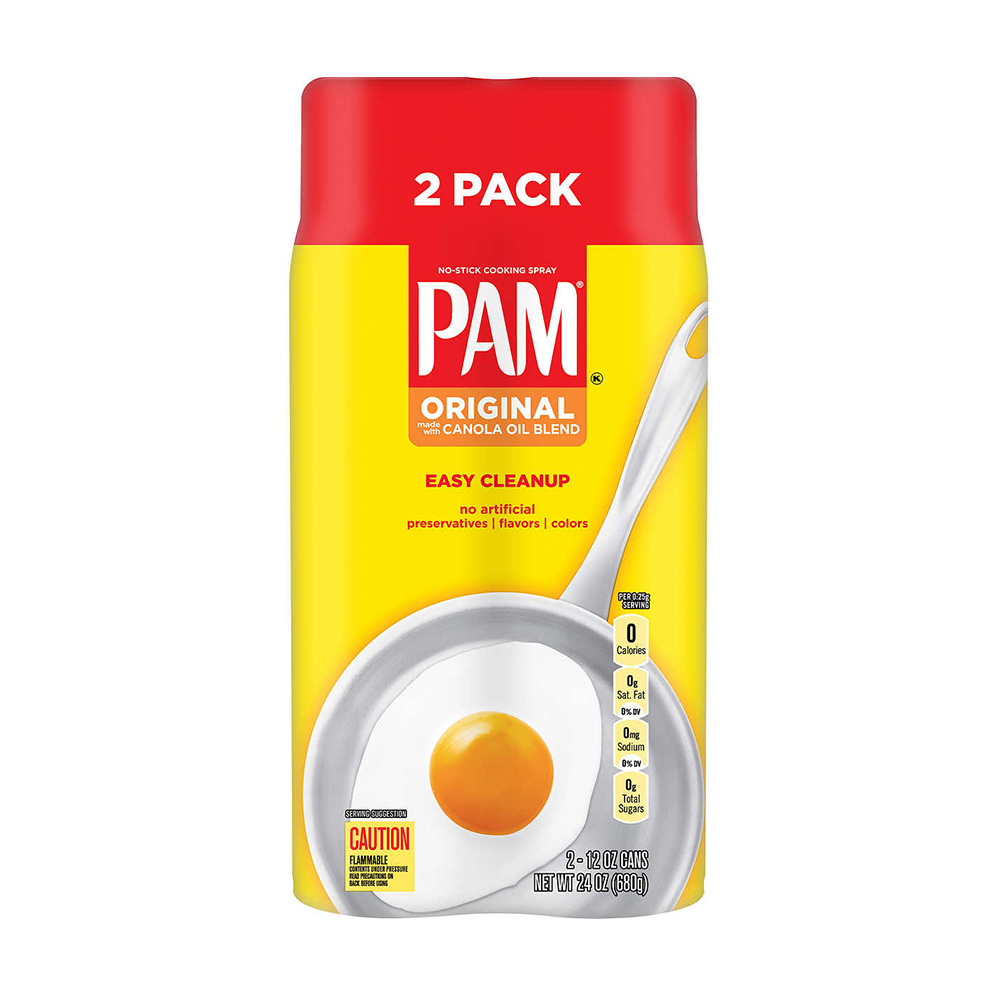 Dầu ăn kiêng dạng xịt PAM Original No-Stick Cooking Spray 2x12OZ 680g (set 2 chai)