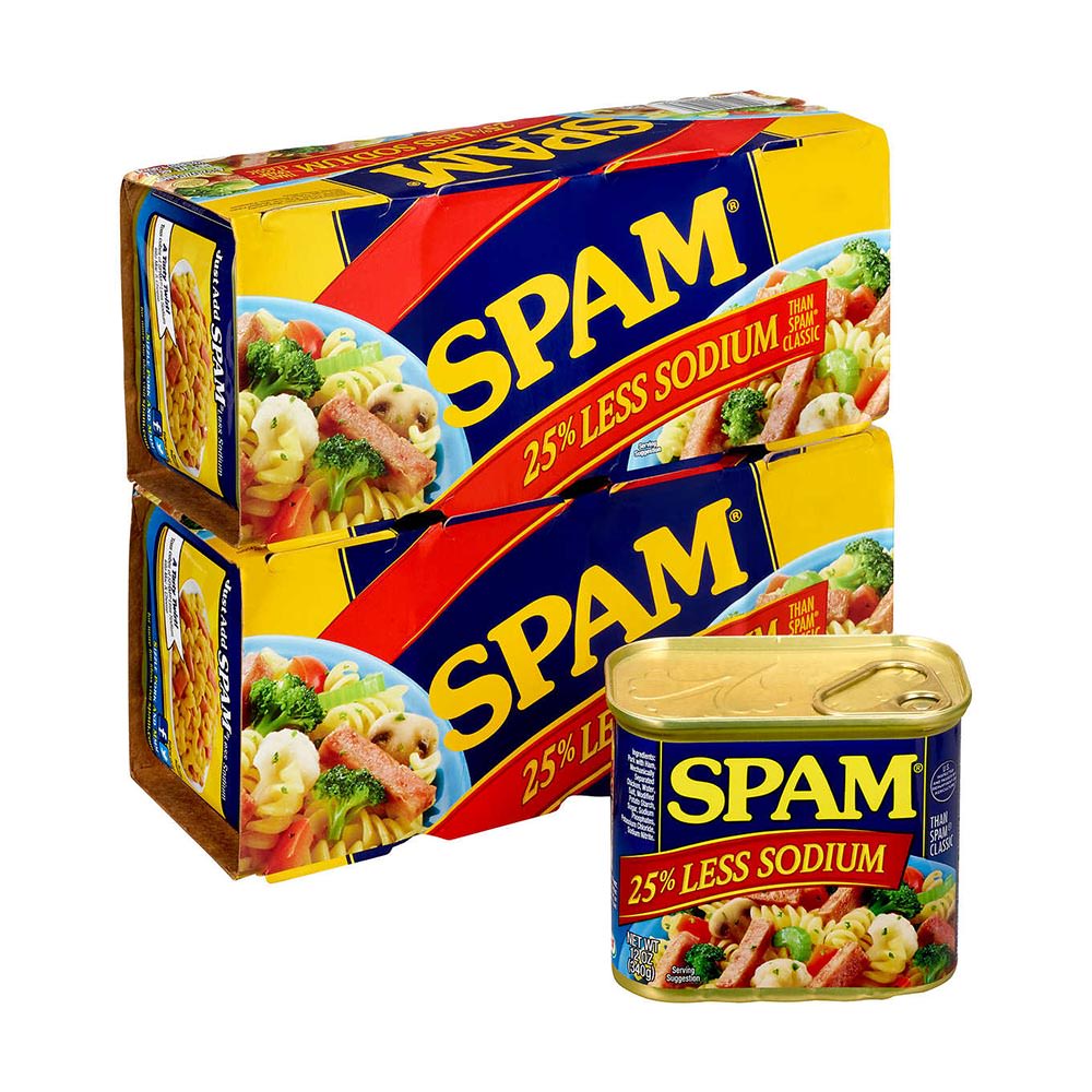 Thịt hộp Glorious Spam 25% Less Sodium 340g