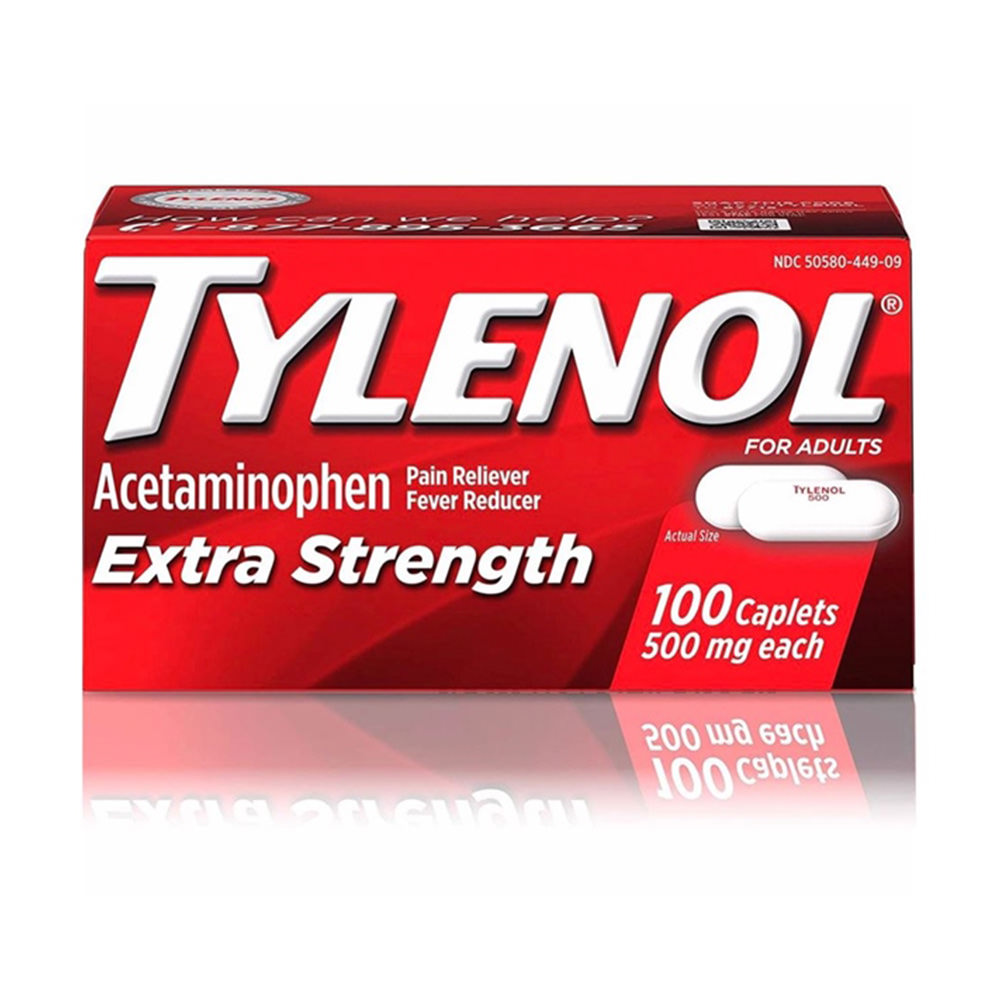 Giảm đau hạ sốt Tylenol Acetaminophen Extra Strength 500mg 100 Caplets