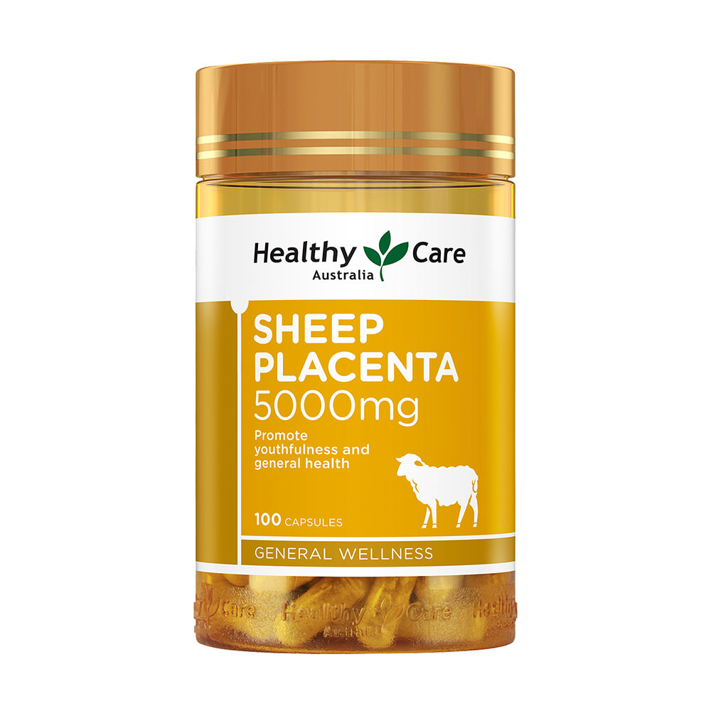 Viên uống nhau thai cừu Healthy Care Sheep Placenta 5000mg 100 viên