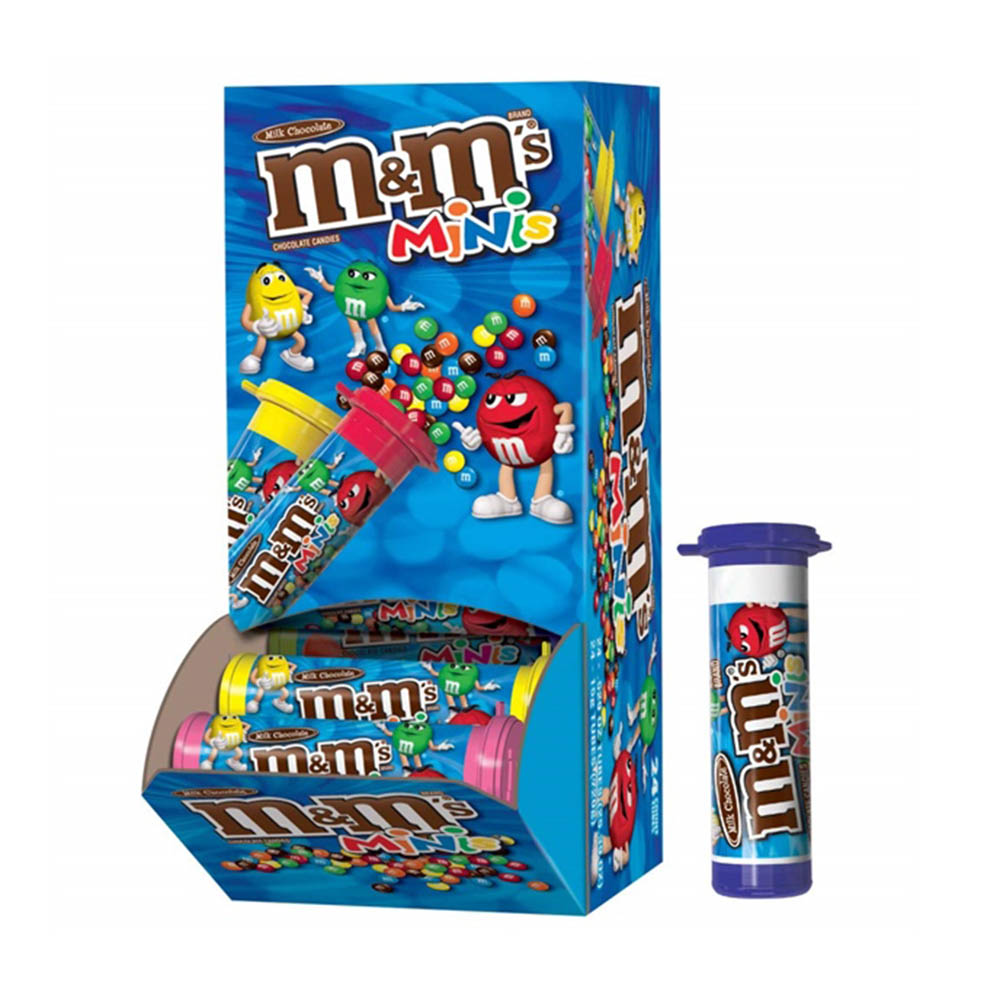 ⚠️ [Hết hàng]Socola M&M Minis Milk Chocolate Candy Tubes 24ct Box 734.4g