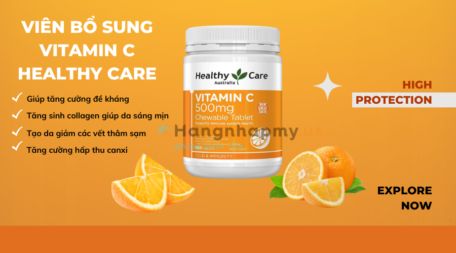 Viên bổ sung Vitamin C Healthy Care