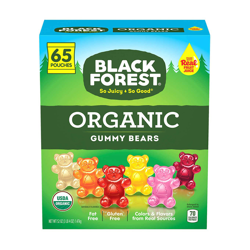 Kẹo dẻo gấu vị trái cây tự nhiên BlackForest Original Gummy Bear 1.47g của Mỹ