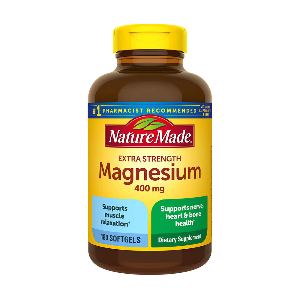Viên uống bổ sung Magiê Nature Made Magnesium 400mg 180 viên