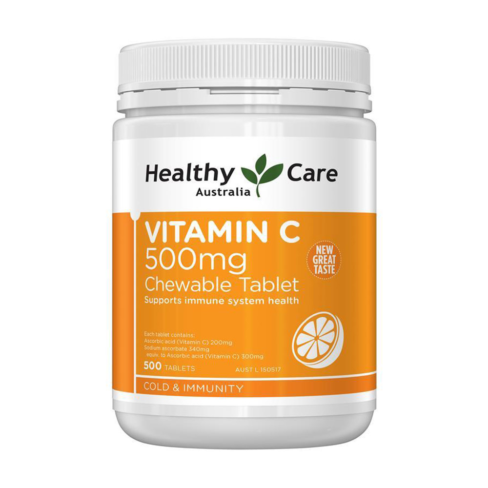 Viên uống bổ sung vitamin C Healthy Care Vitamin C 500mg 500 viên