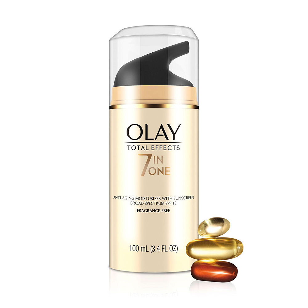 Olay Total Effects 7-in-1 Anti-Aging Fragrance Free SPF15 Moisturizer, 3.4 fl oz