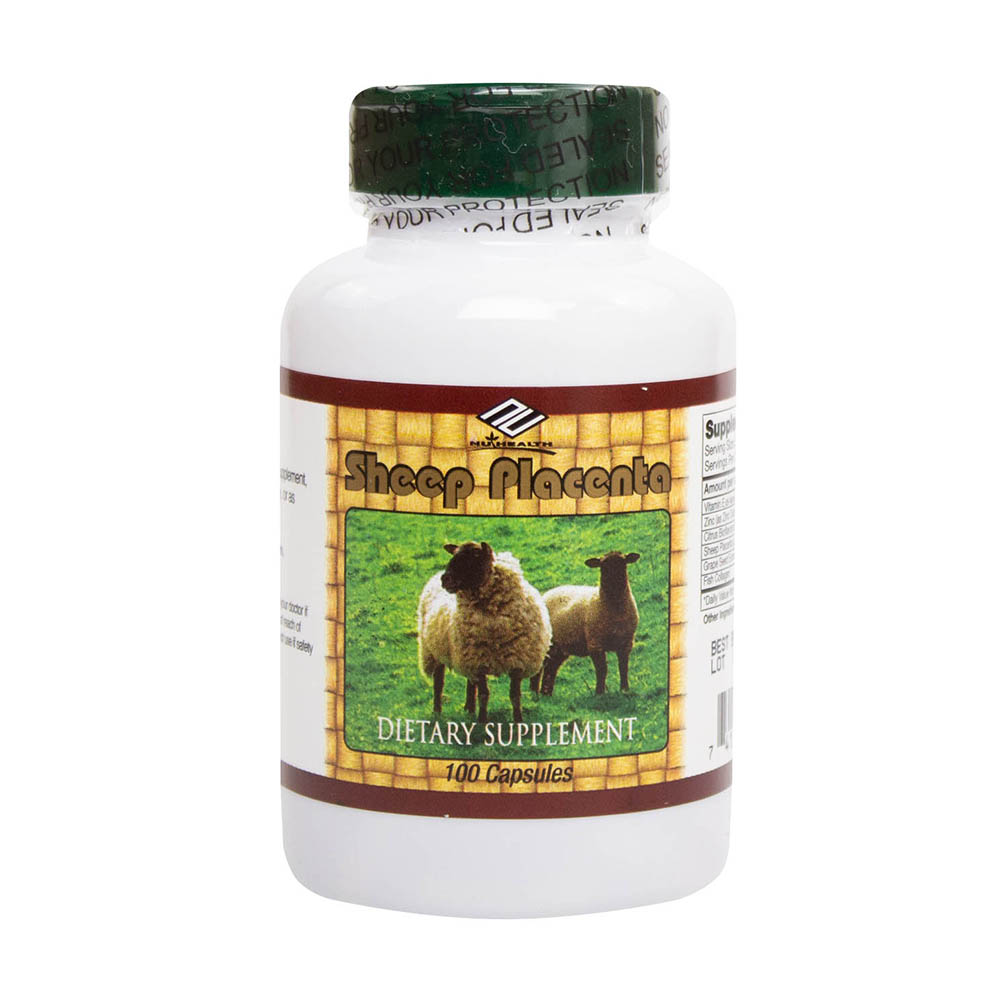 Viên uống nhau thai cừu Mỹ Sheep Placenta Complex hộp 100 viên.