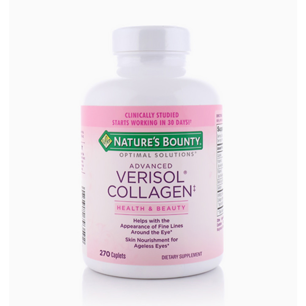 Viên uống collagen chống nhăn vùng mắt Nature’s Bounty Advanced Verisol Collagen 270 Viên