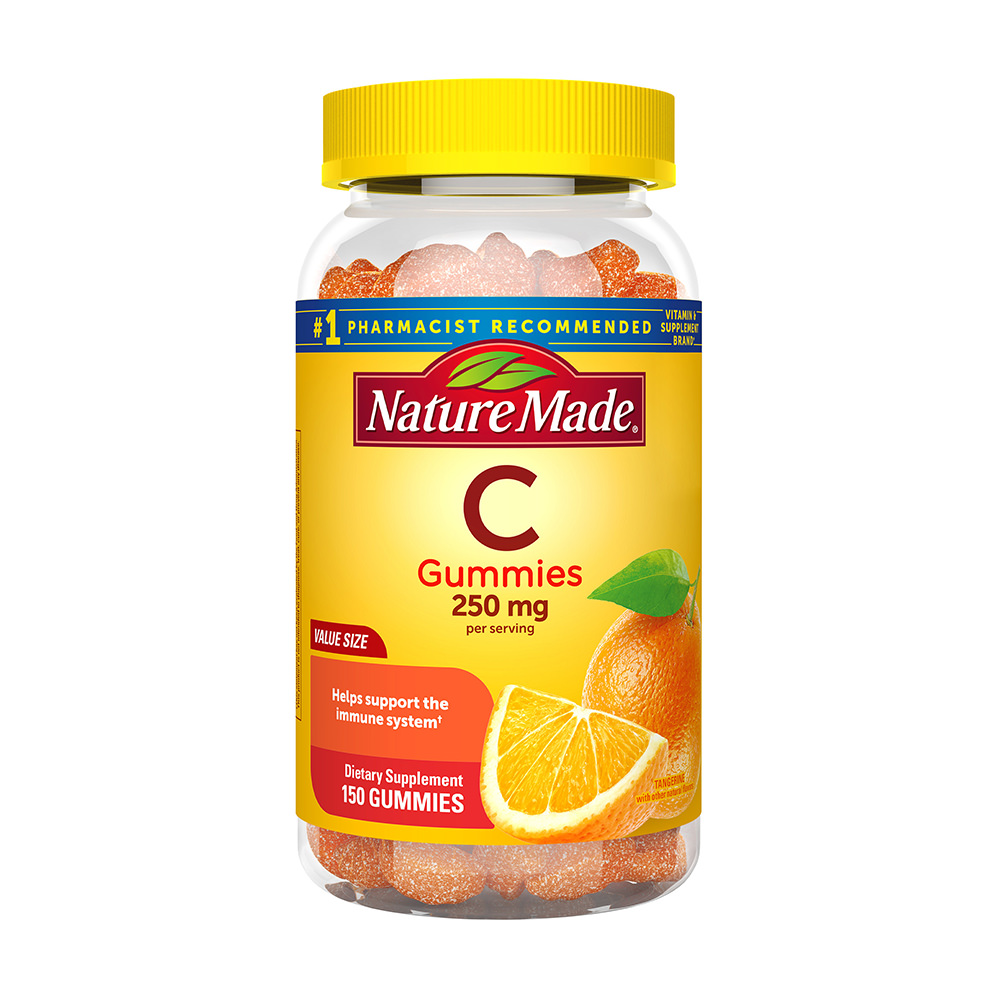Kẹo dẻo bổ sung vitamin C Nature Made Vitamin C 250 mg Gummies - Tangerine - 150 viên